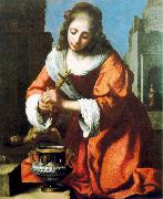 Jan Vermeer Saint Praxidis oil painting artist